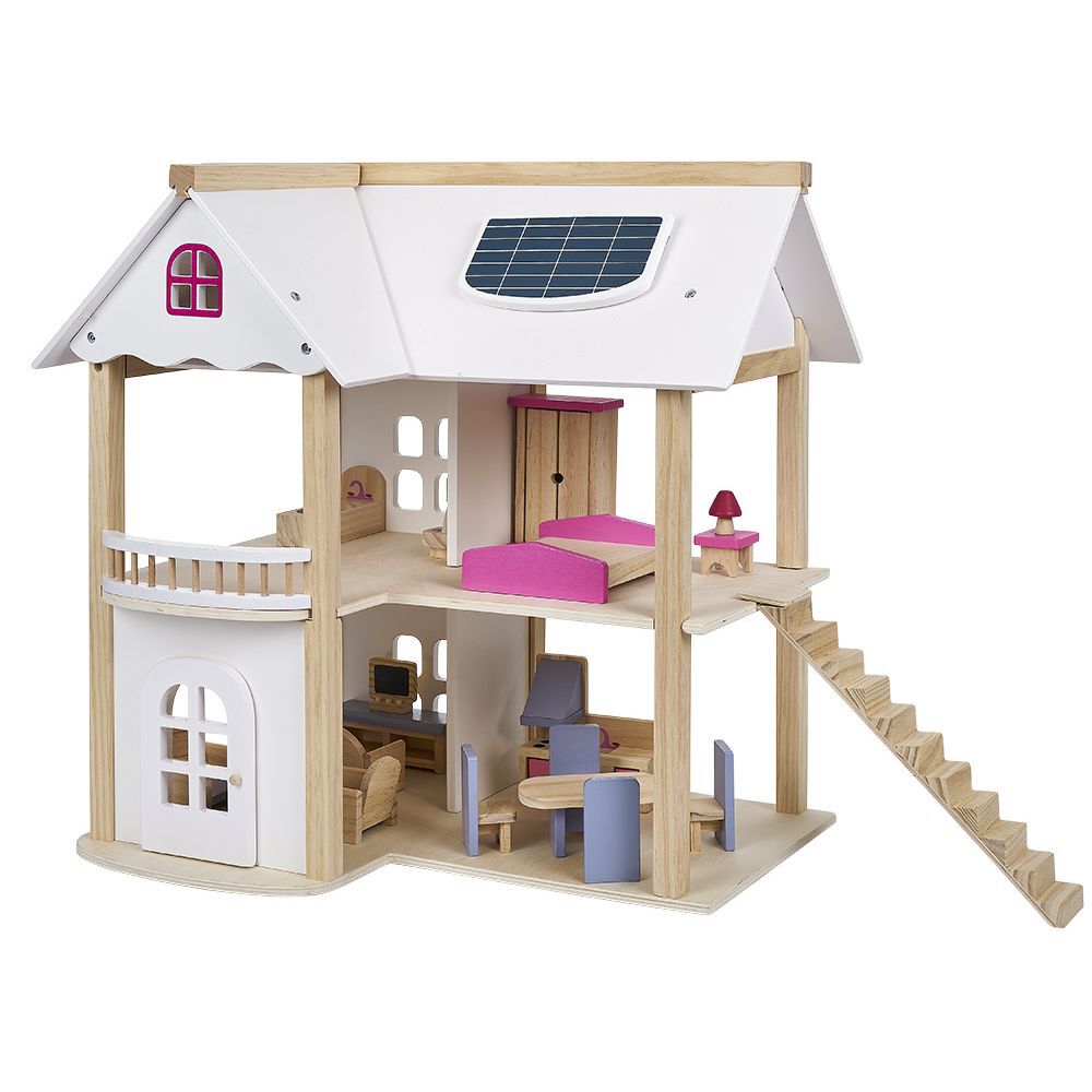 Maison de Poupée en bois certifié FSC® H.52,5 cm