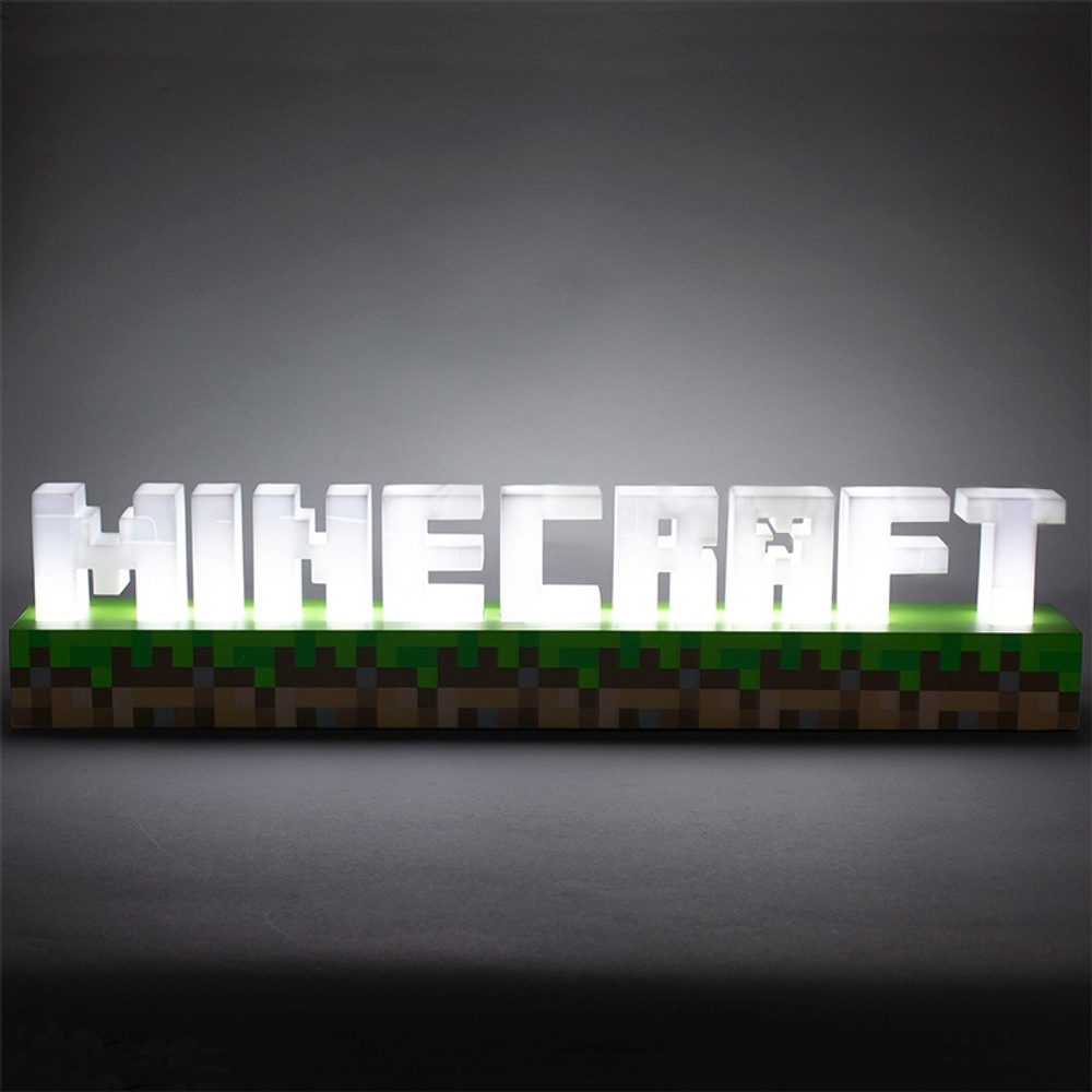 Minecraft-Logo-Beleuchtung