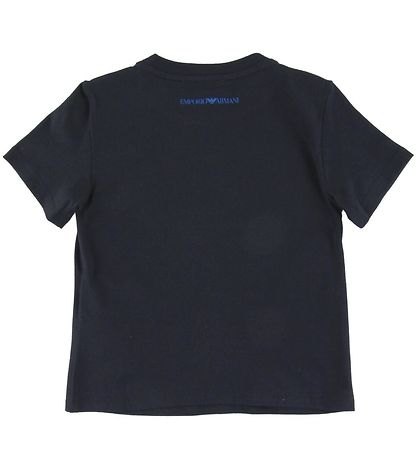 Emporio Armani T-Shirt - Navy m. Pink/Gold