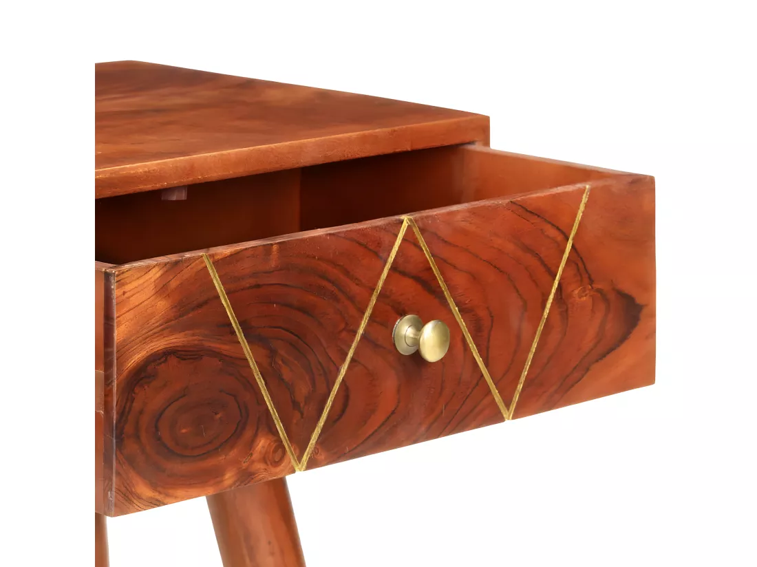 Table console 90x35x76 Bois d'acacia massif 2