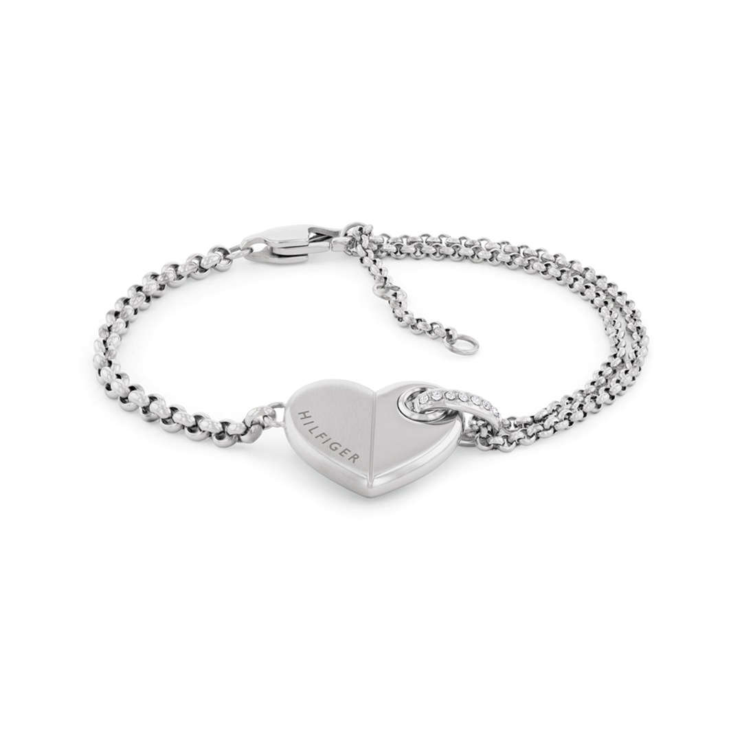 Tommy Hilfiger Armband Bold Hearts Silbrig