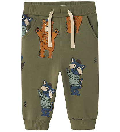 Name It Sweatpants - NmmOlander - Tea Leaf