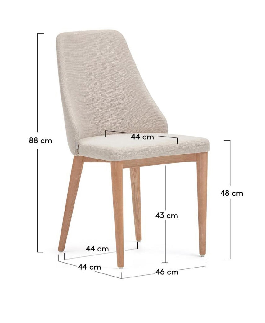 Kave Home Esszimmerstuhl ROSIE 6er Set beige