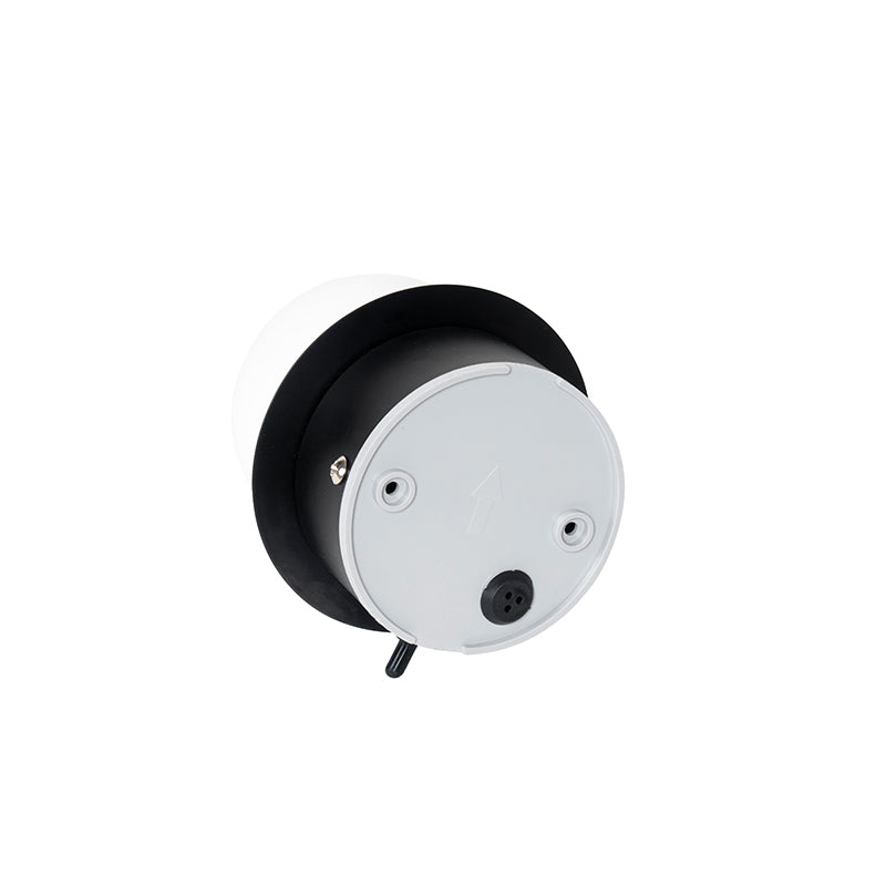 QAZQA Wandlamp zwart IP44 met schakelaar - Cederic