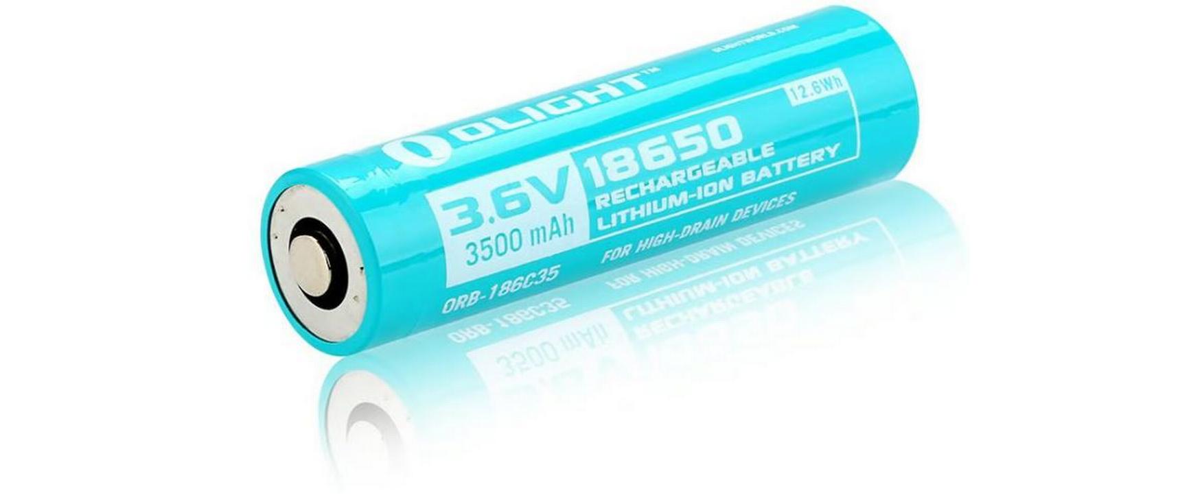 Akku Li-Ion Typ 18650 für Perun 3500 mAh, 1 StückLithium-Ion Batterie