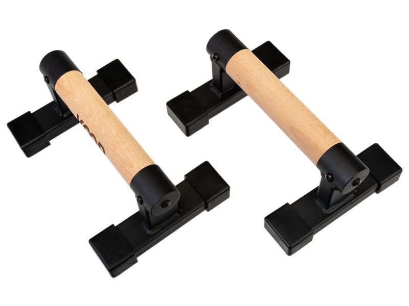 KOOR Push Up Bar 24 cm Liegestützstangen aus Holz