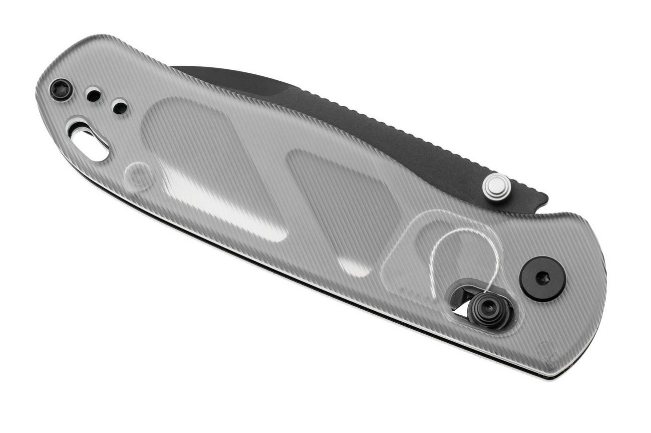 Kizer Vanguard Drop Bear V3619A9 PVD Nitro V, Clear Acrylic, zakmes, Azo design