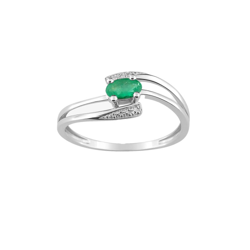 Bague Femme - émeraude - Or 18 Carats