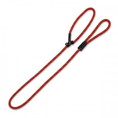 Coleira/Guia Refletiva de Nylon para Cães, Vermelha