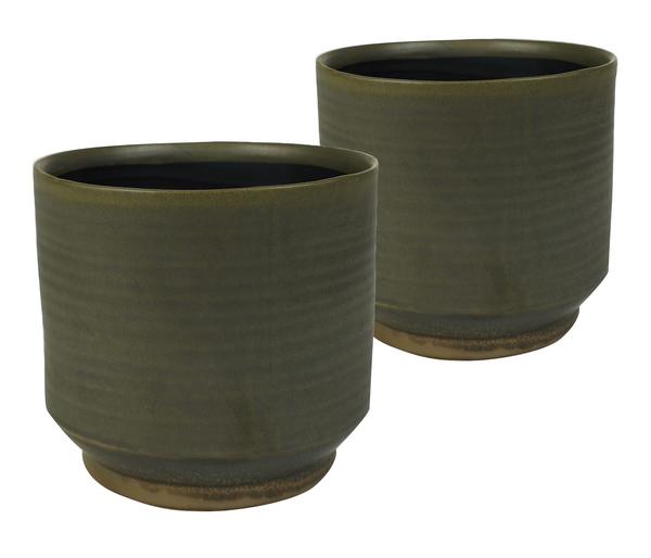 Dehner Übertopf-Set Golden Shine, 2-teilig