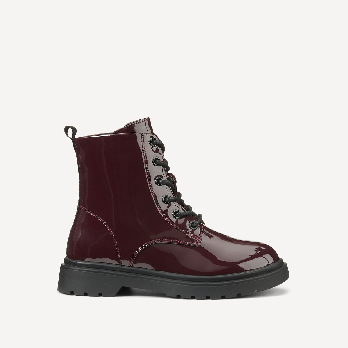 COLEÇÃO LA REDOUTE<br>Botas de verniz rendado