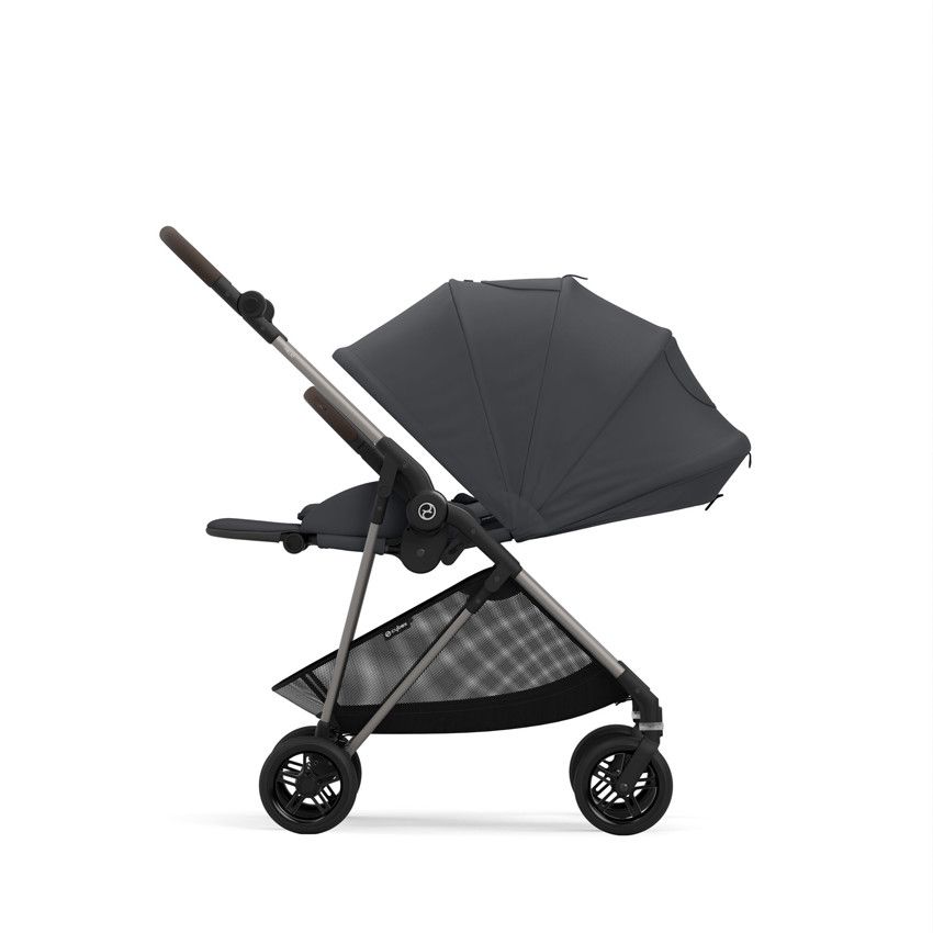 Poussette Melio 3 - Monument grey - Ecru