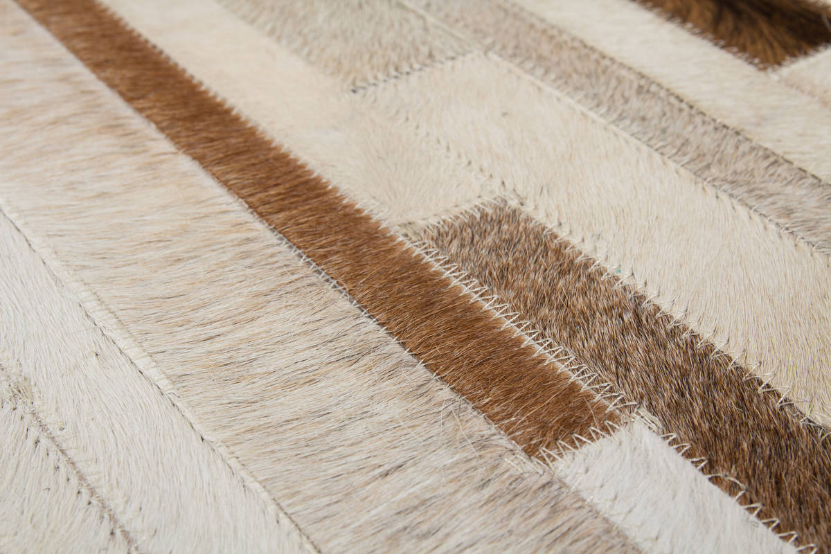 Lederteppich ECLIPSE 100 - creme - 80x150 cm