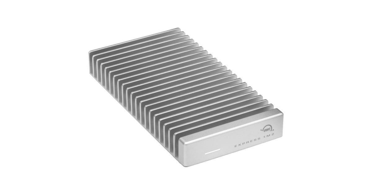 OWCExpress 1M2 4 TB externe SSD  (Zilver/aluminium, USB4 / Thunderbolt)