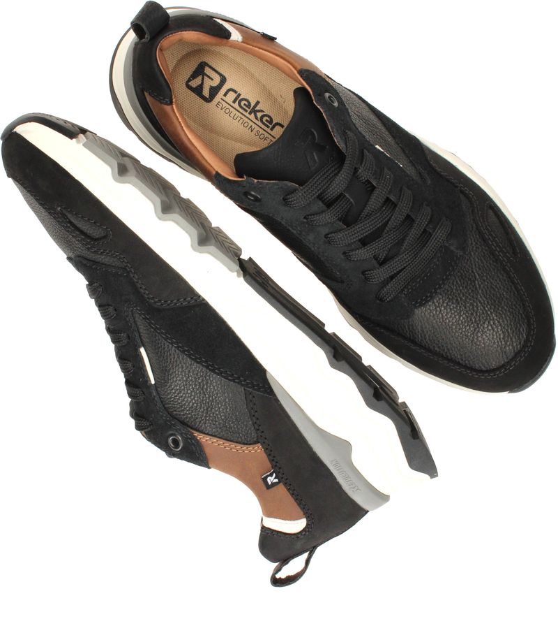 Rieker Sport Sneakers Zwart Heren