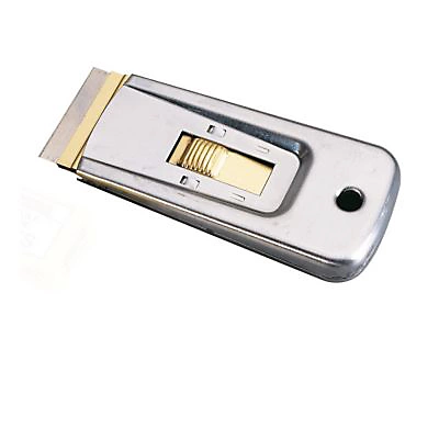 Gratte-vitre en métal Ocaï retractable rectangulaire 4 cm