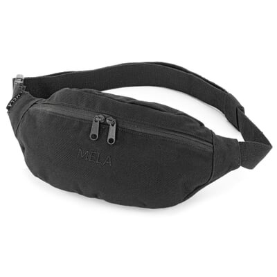 Unisex-Hüfttasche Baumwolle, Schwarz