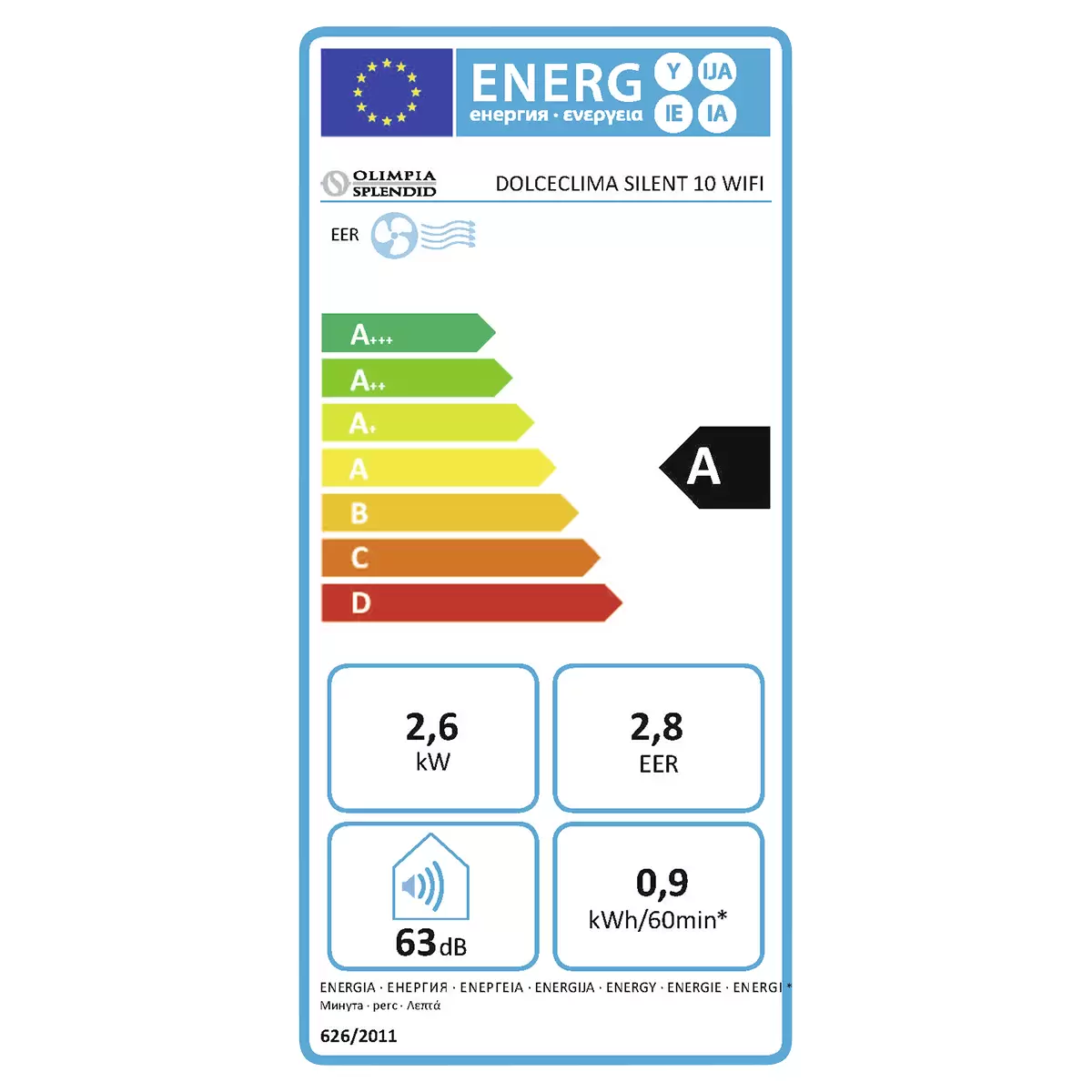 Klimagerät Dolceclima Silent 10 WIFI weiss