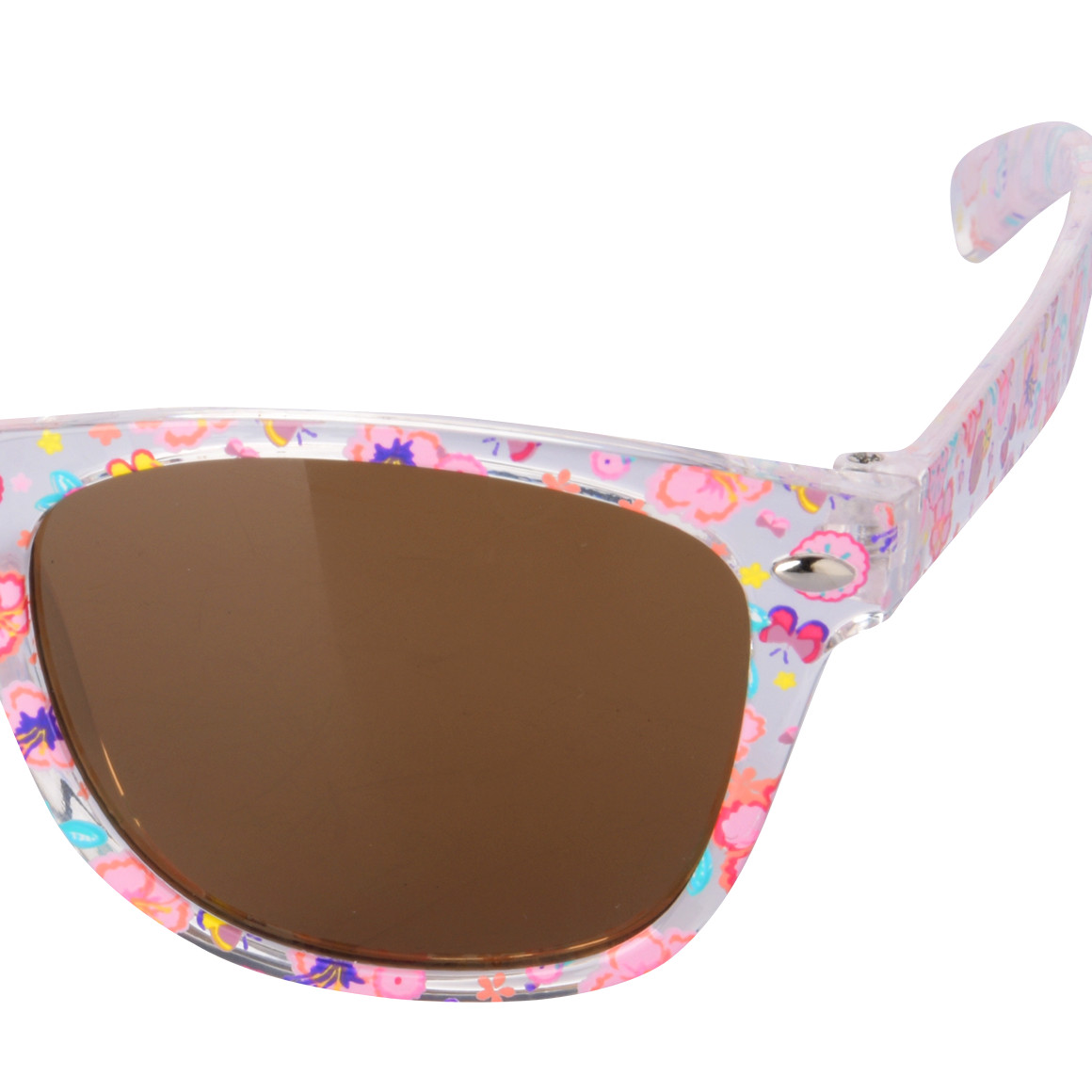 Topolino Mädchen Sonnenbrille mit Kunststofffassung hellrosa / transparent