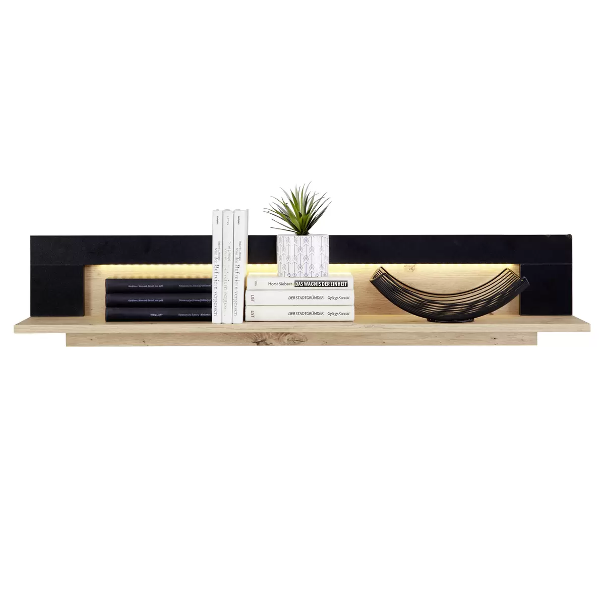 Wandboard Nyon schwarz,Eiche