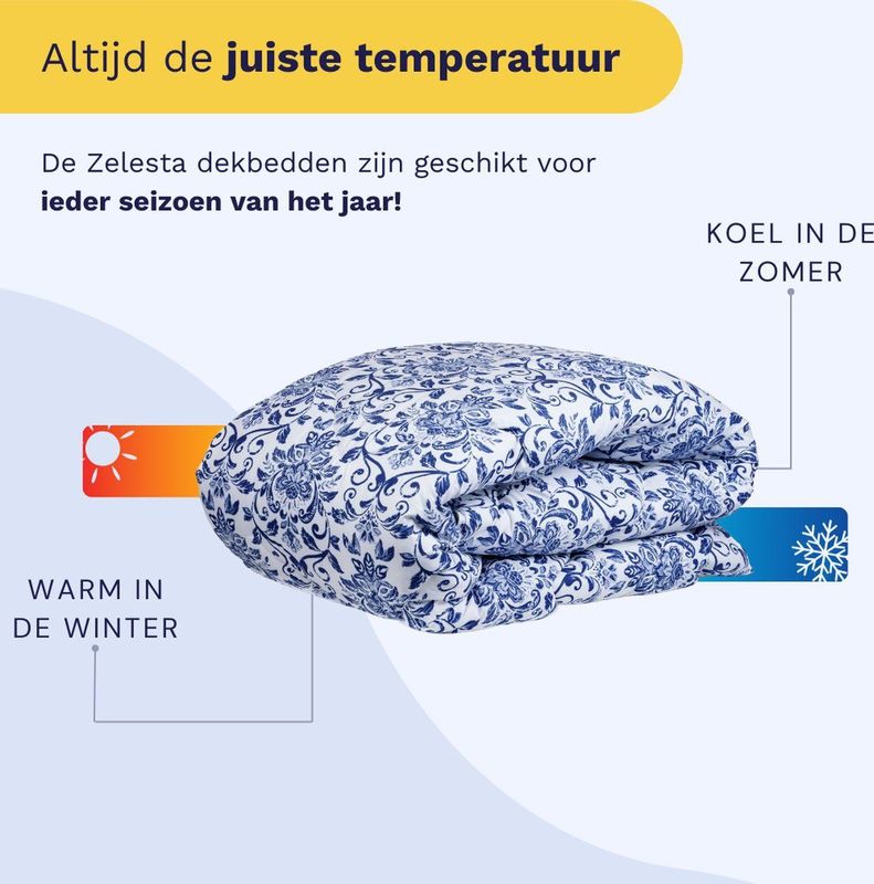 Zelesta - Wonderbed - Dekbed - Bedrukt - Hoesloos - Wasbaar