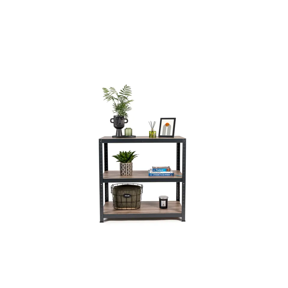Avasco Stellingkast - Zwart - Opbergrek laag metaal - 88x90x45