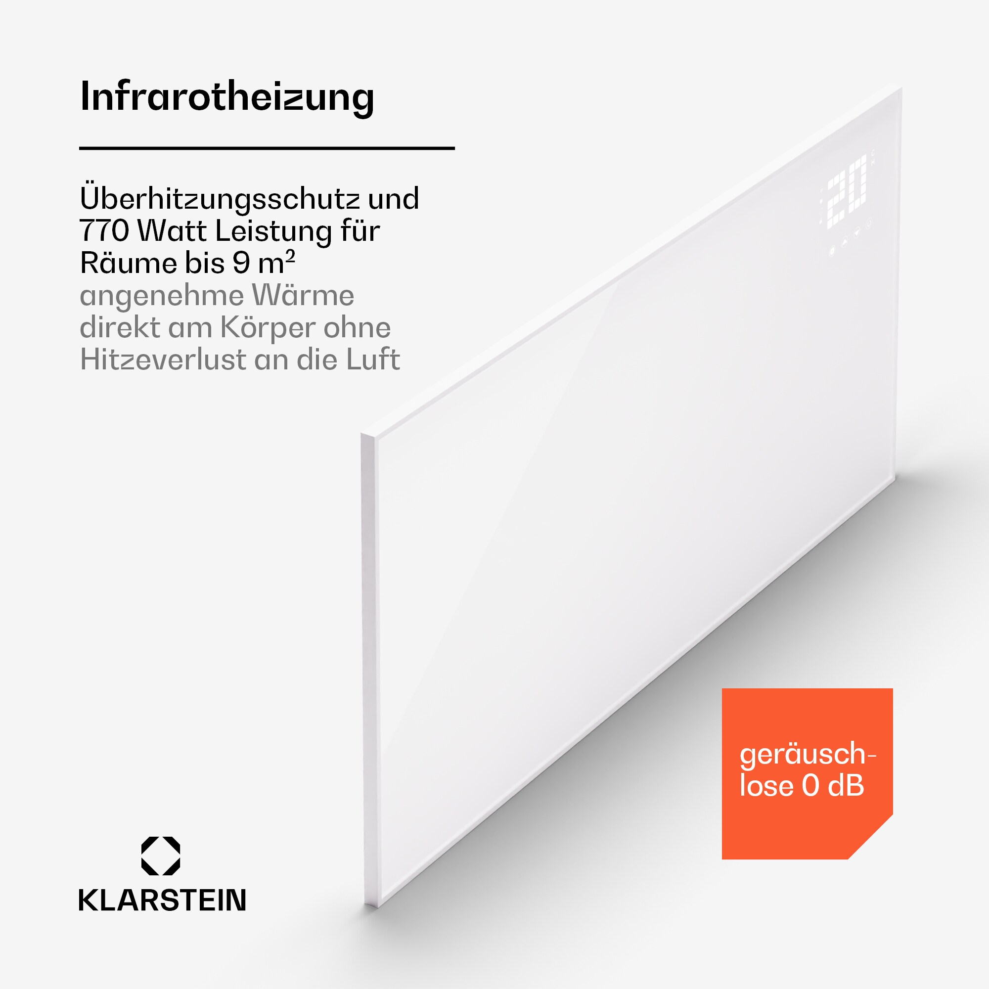 Wonderwall Smart Bornholm Infrarotheizung 130x65cm App 770W