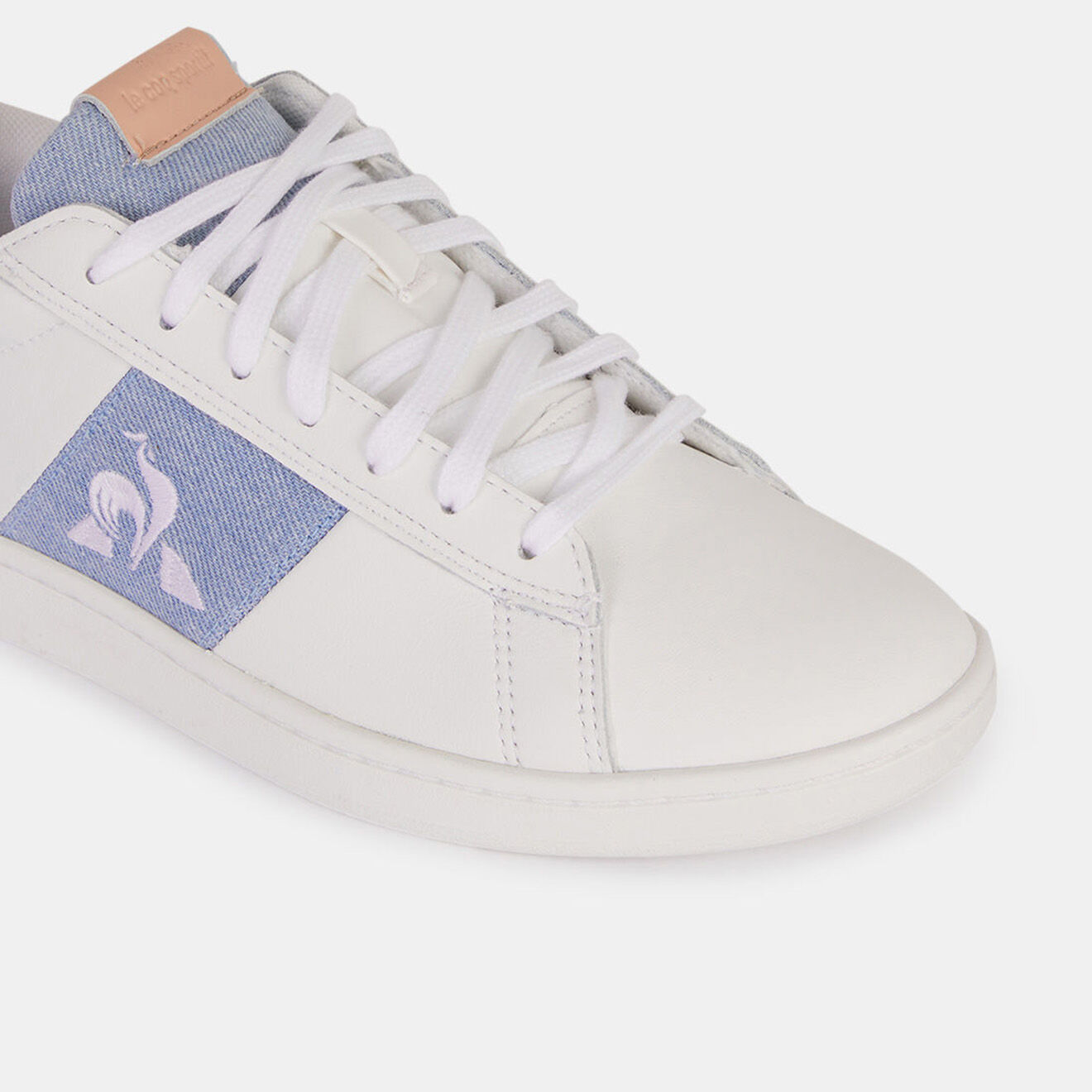 Le Coq Sportif Baskets en Cuir Courtclassic blanc/belu