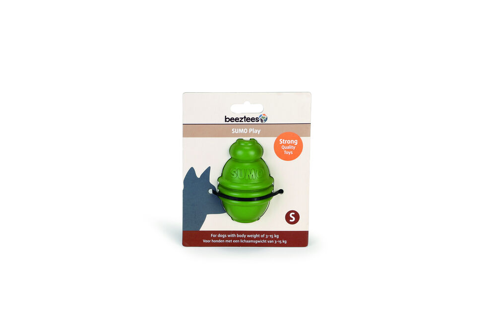 Beeztees Sumo Play - Vulbaar Hondenspeelgoed - groen - 8x13x6 cm - S