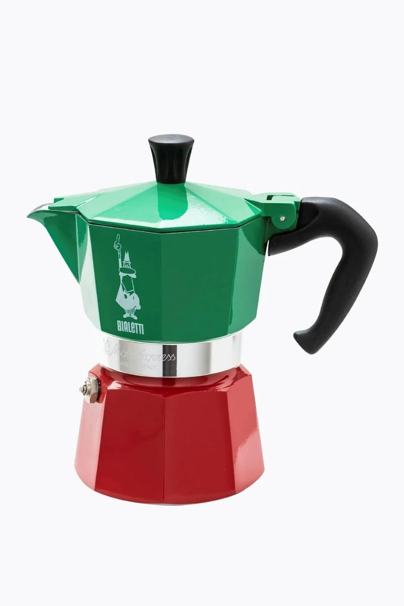 Bialetti Espressokocher Moka Express Tricolore 3 Tassen