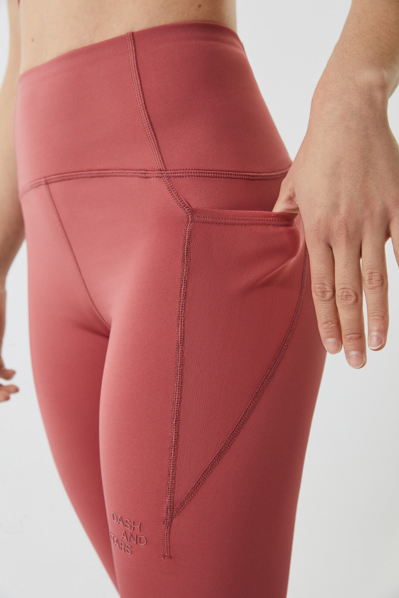 Leggings rosa 4D Stretch - rojo