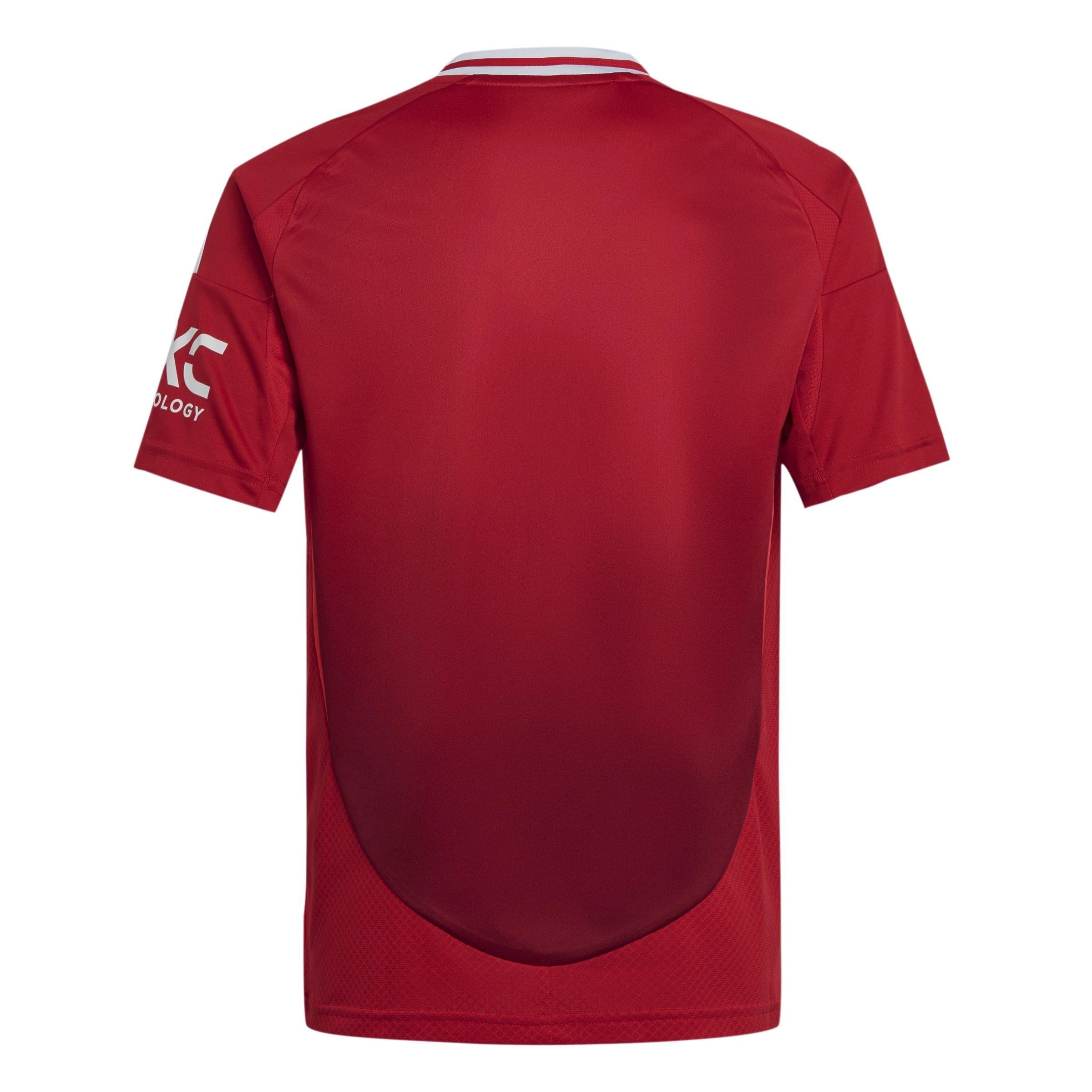 adidas Manchester United Home Shirt 2024 2025 Juniors