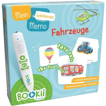 BOOKii®Spiel Mein sprechendes Memo Fahrzeuge