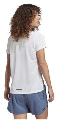 Maillot manches courtes Femme adidas Terrex Agravic Blanc