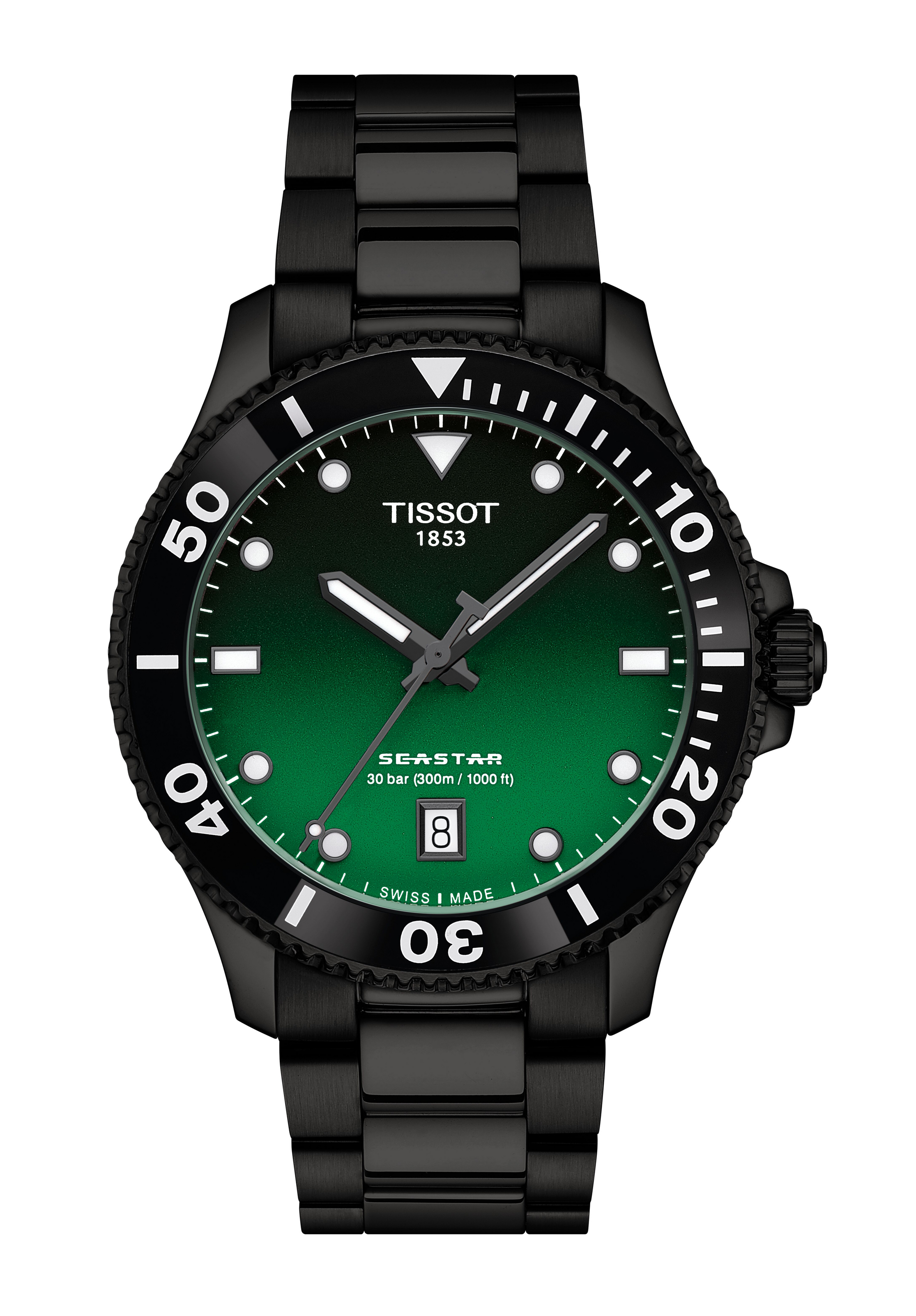 Tissot Seastar 1000 40mm Schwarz Grün T120.410.33.091.00
