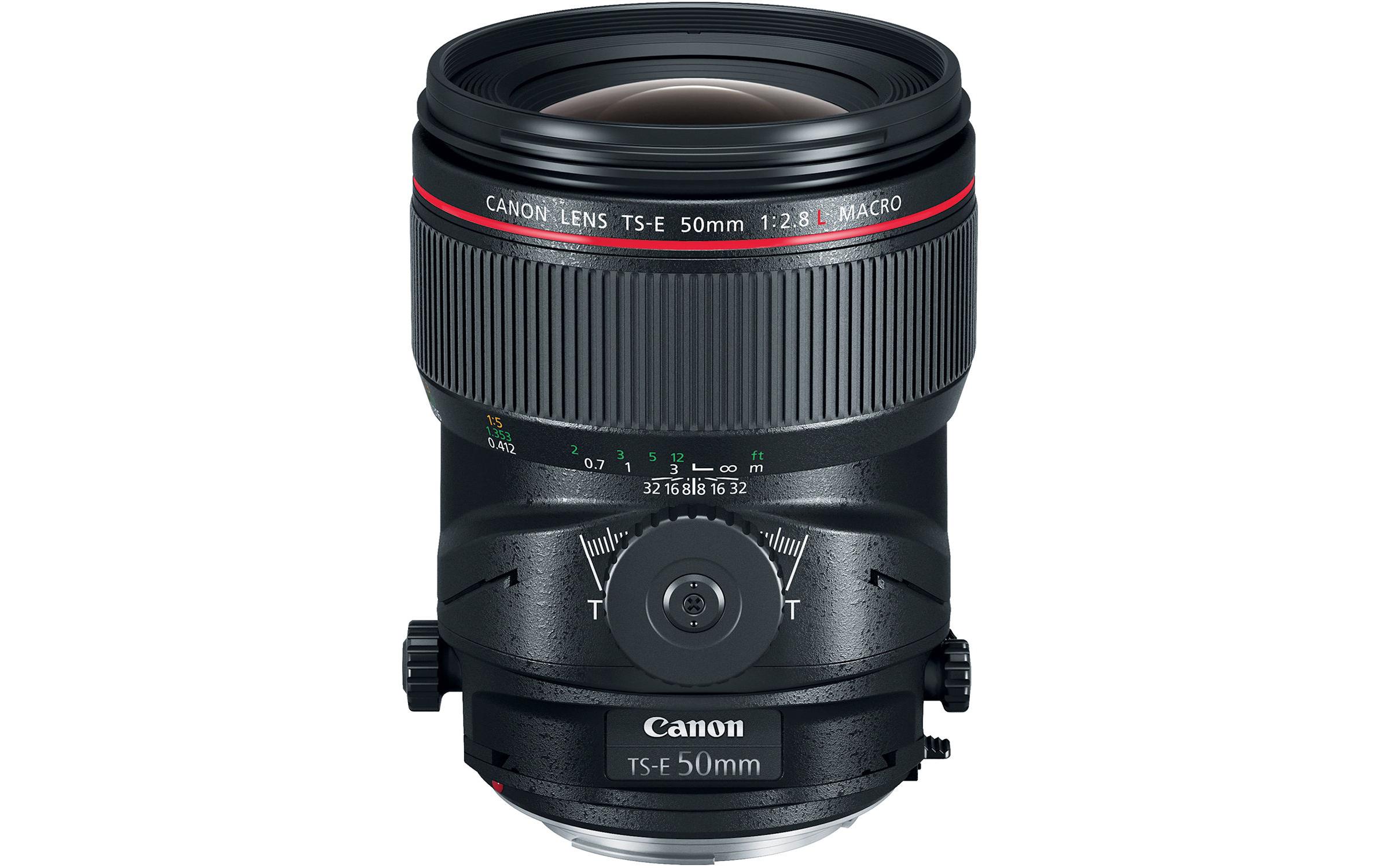 Festbrennweite TS-E 50mm F/2.8L Macro – Canon EF<br>Aussergewöhnliches Tilt- und Shift-Objektiv mit 90 mm Brennweite