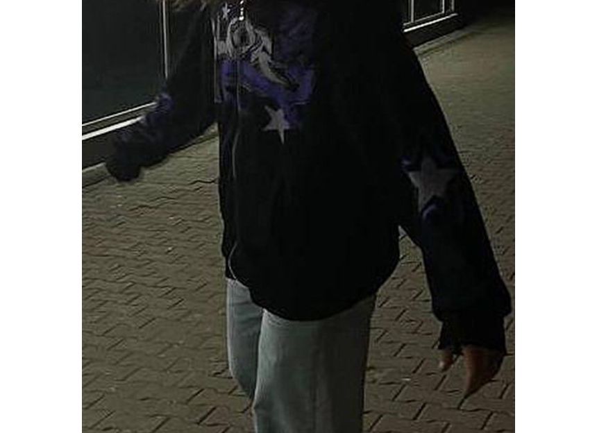 Jeshili - Hoodie met rits en sterrenprint
