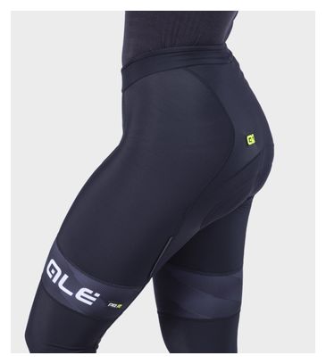 Collant Long Femme Alé Mild Blanc/Noir