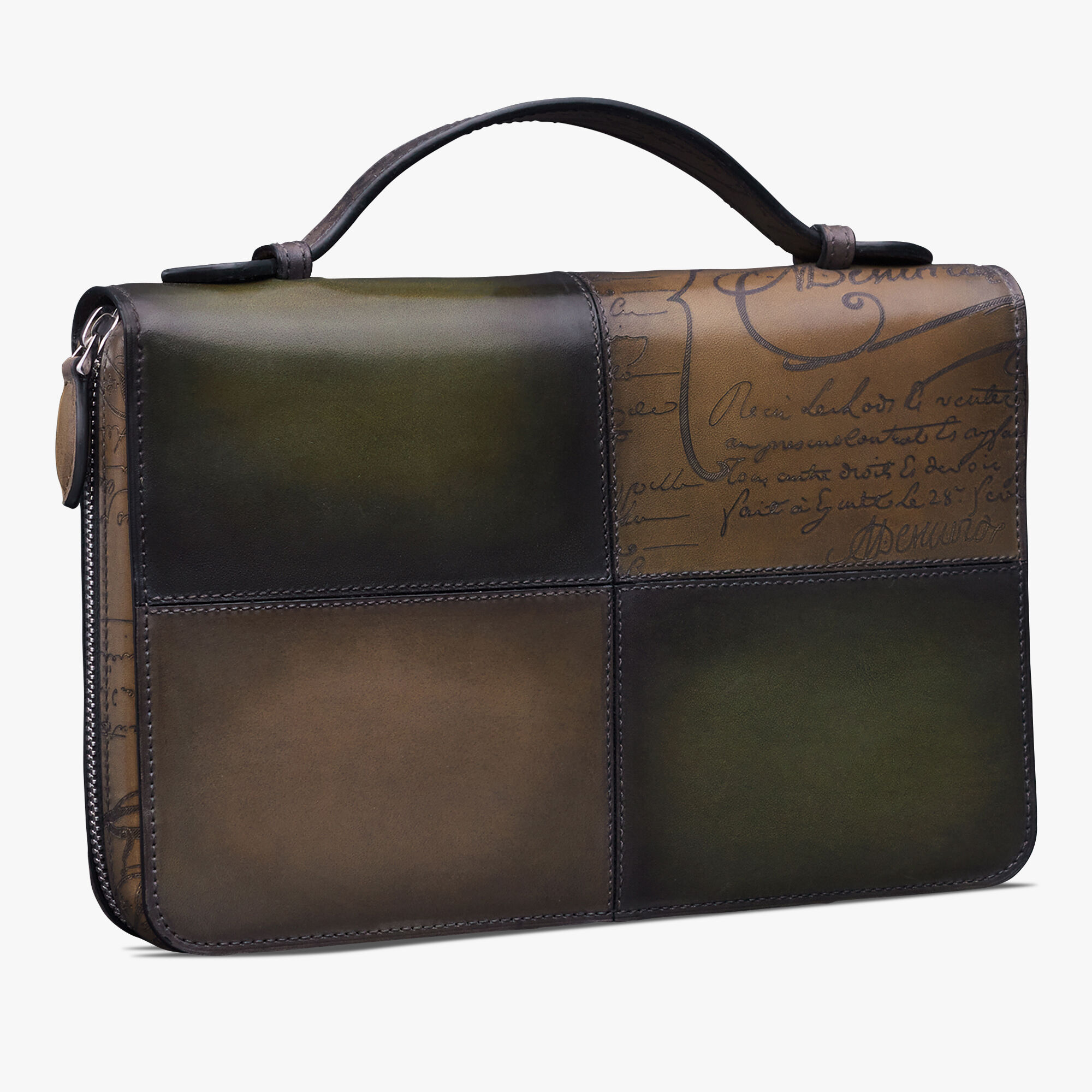 Portefeuille Zippe Itauba Wide En Cuir Scritto