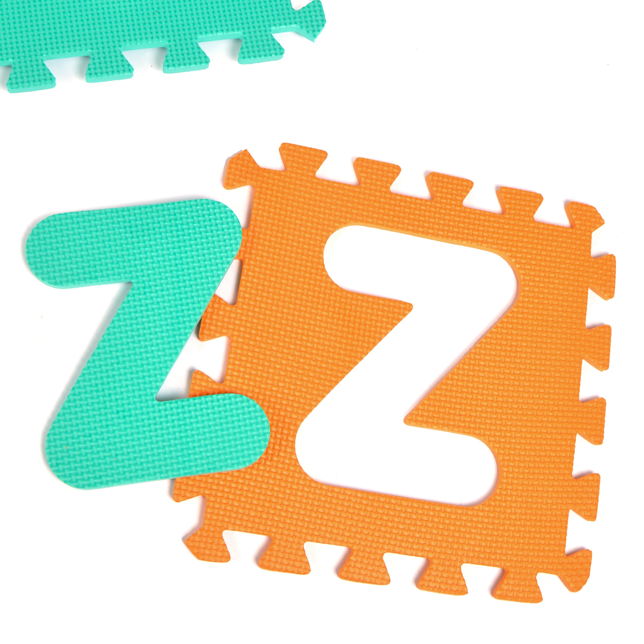 Pink Papaya Puzzlematte mit Zahlen und Buchstaben Puzzlestar ABC/123