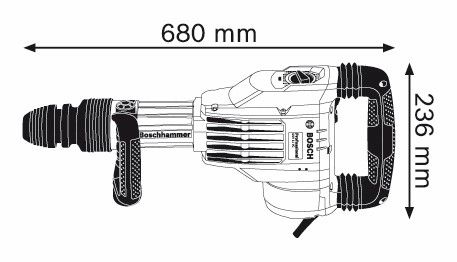 Bosch GSH 11 VC Breekhamer in Koffer - 0611336000