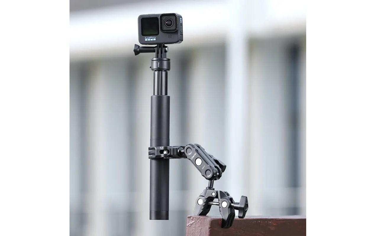 Super-Klemme mit Dual Ballhead Magic ArmUniversal Doppelklammer