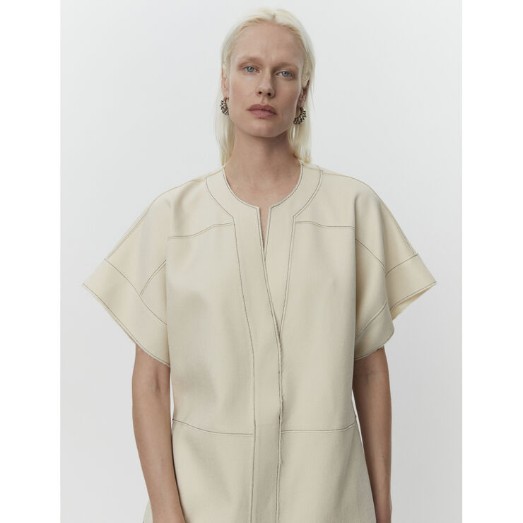 DAY Birger et Mikkelsen Garson - Bonded Viscose Blend Cloud cream