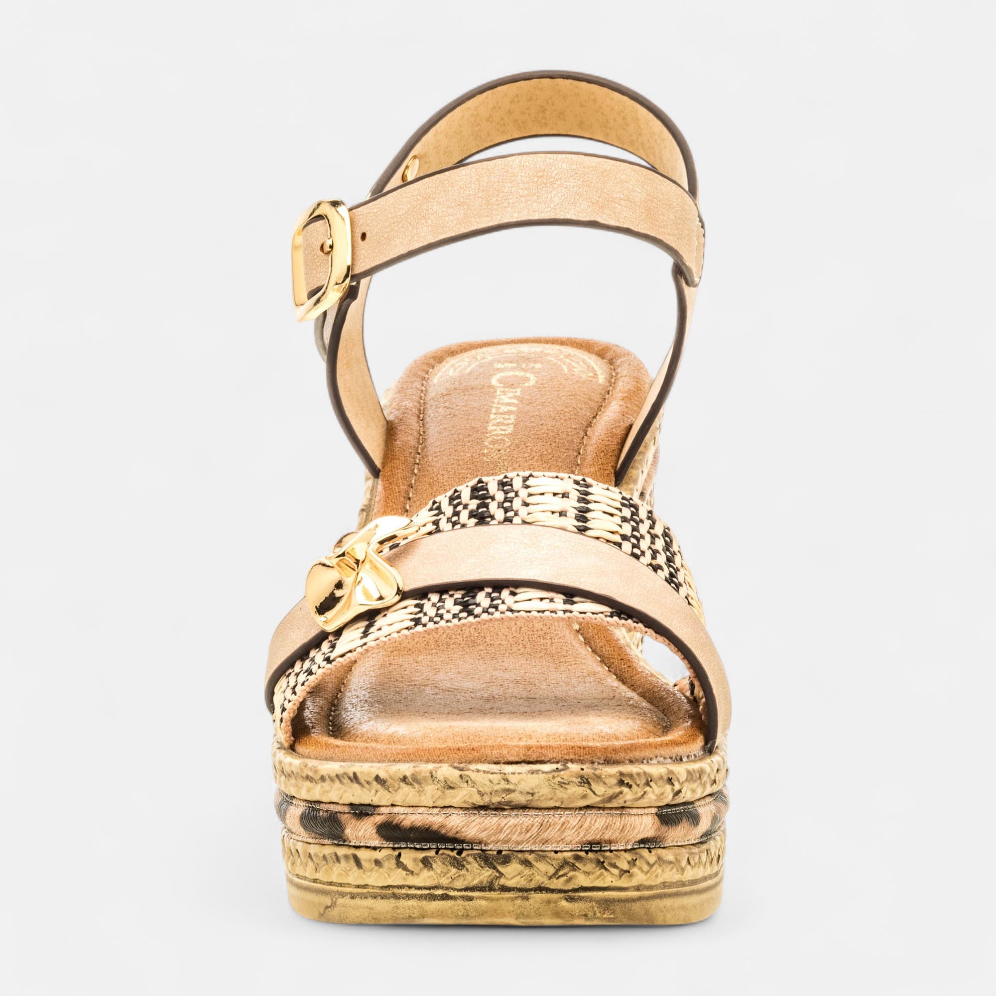 Nu-pieds à talon Femme taupe
