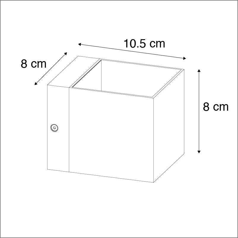 Moderne wandlamp, donkergrijs - Transfer