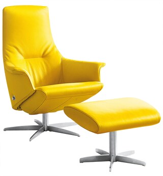 MONDO Sessel mit Hocker UP 2-teilig lemon