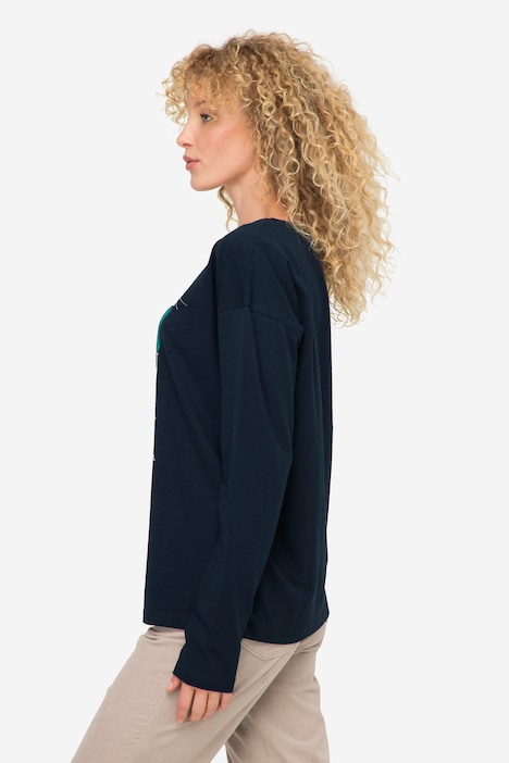 T-Shirt, Robbe, Rundhals, Langarm, OEKO-TEX