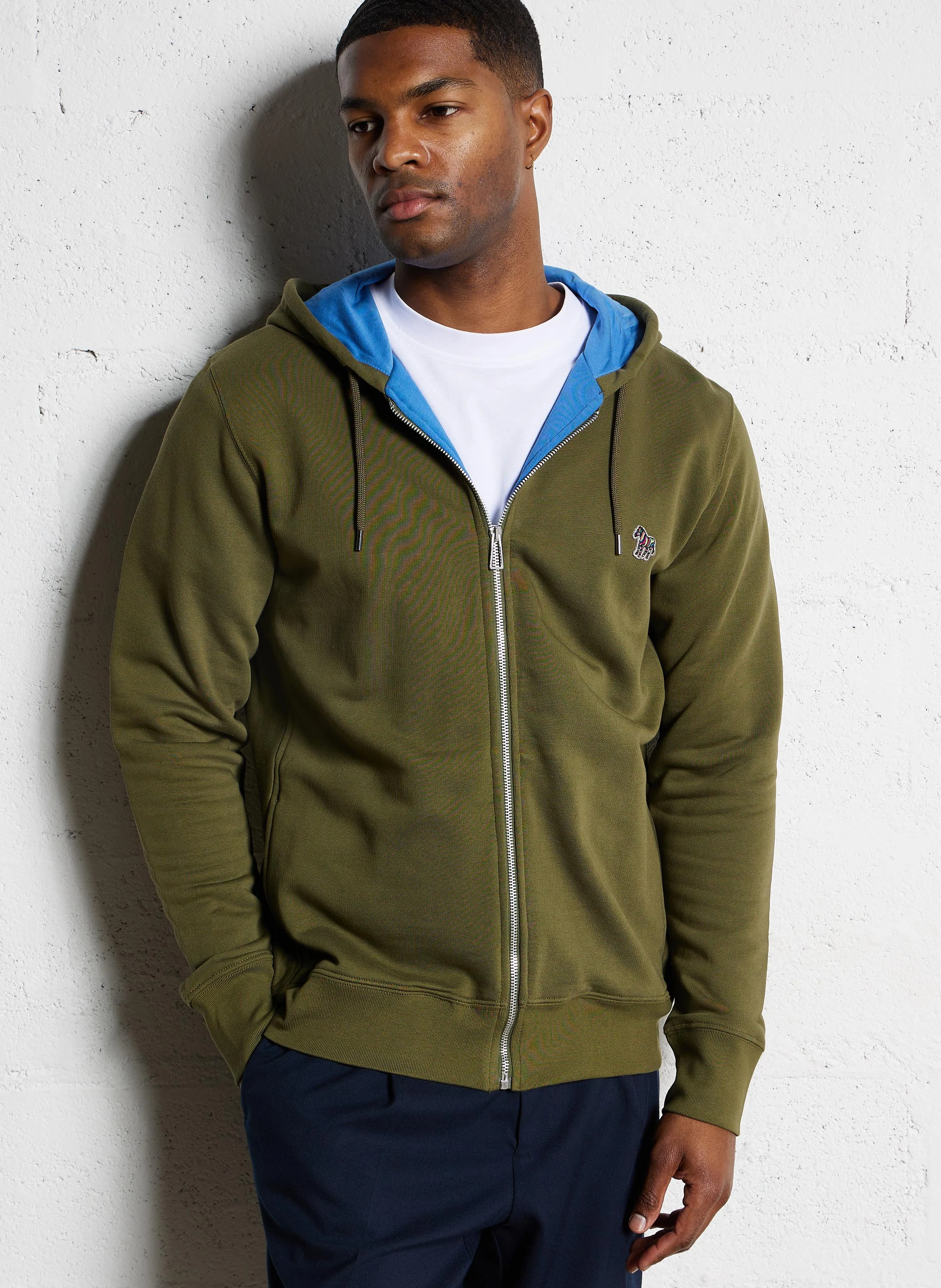 Sweat zippé en coton organique | Vert