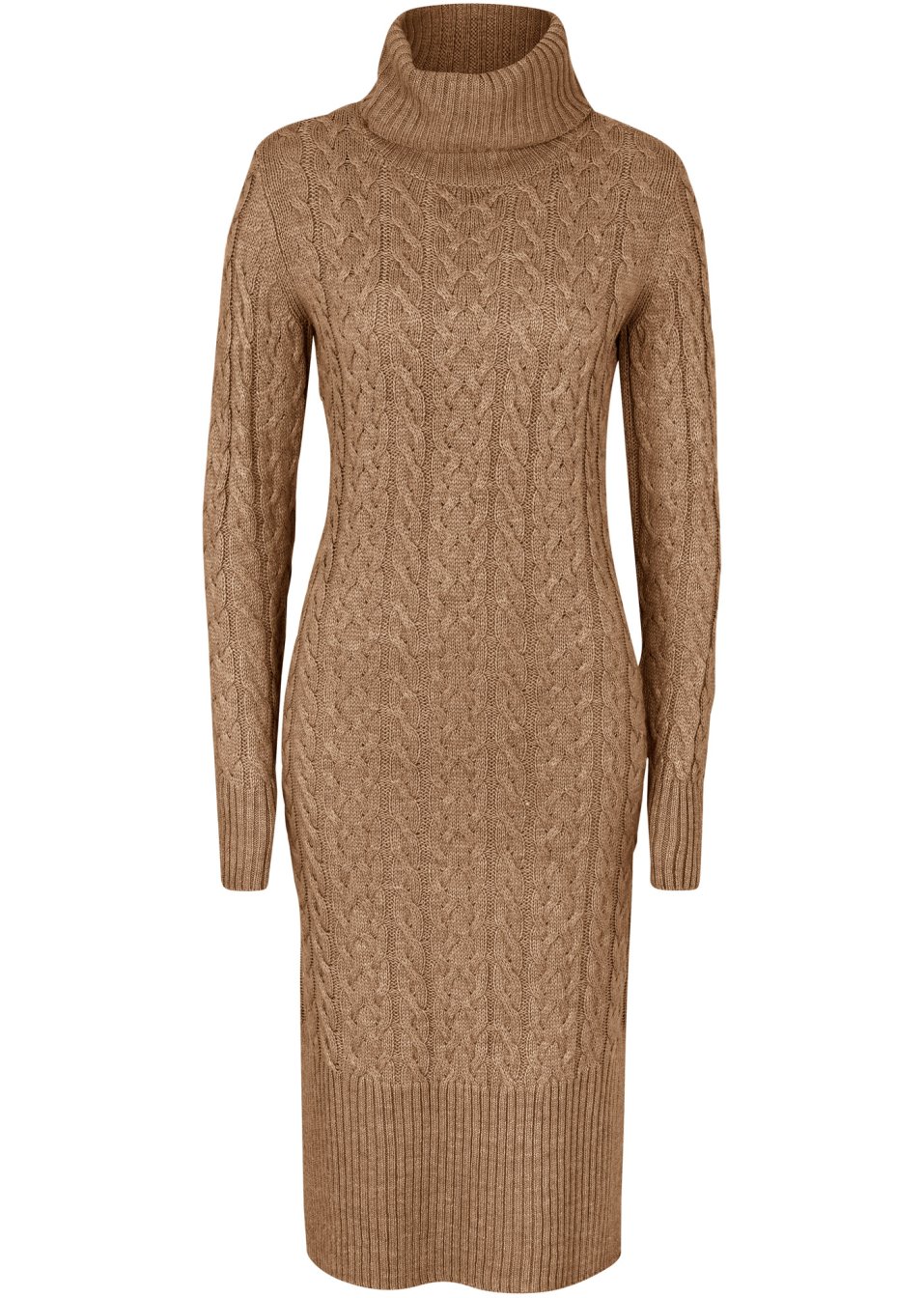 Robe en maille midi structurée