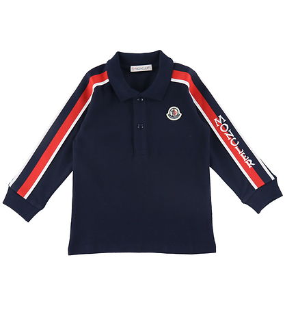 Moncler Polobuse - Navy m. R?d